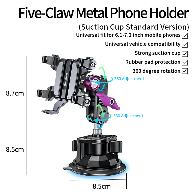 Aluminum-alloy Phone Holder/Mount – Multi-functional Design - Image 7